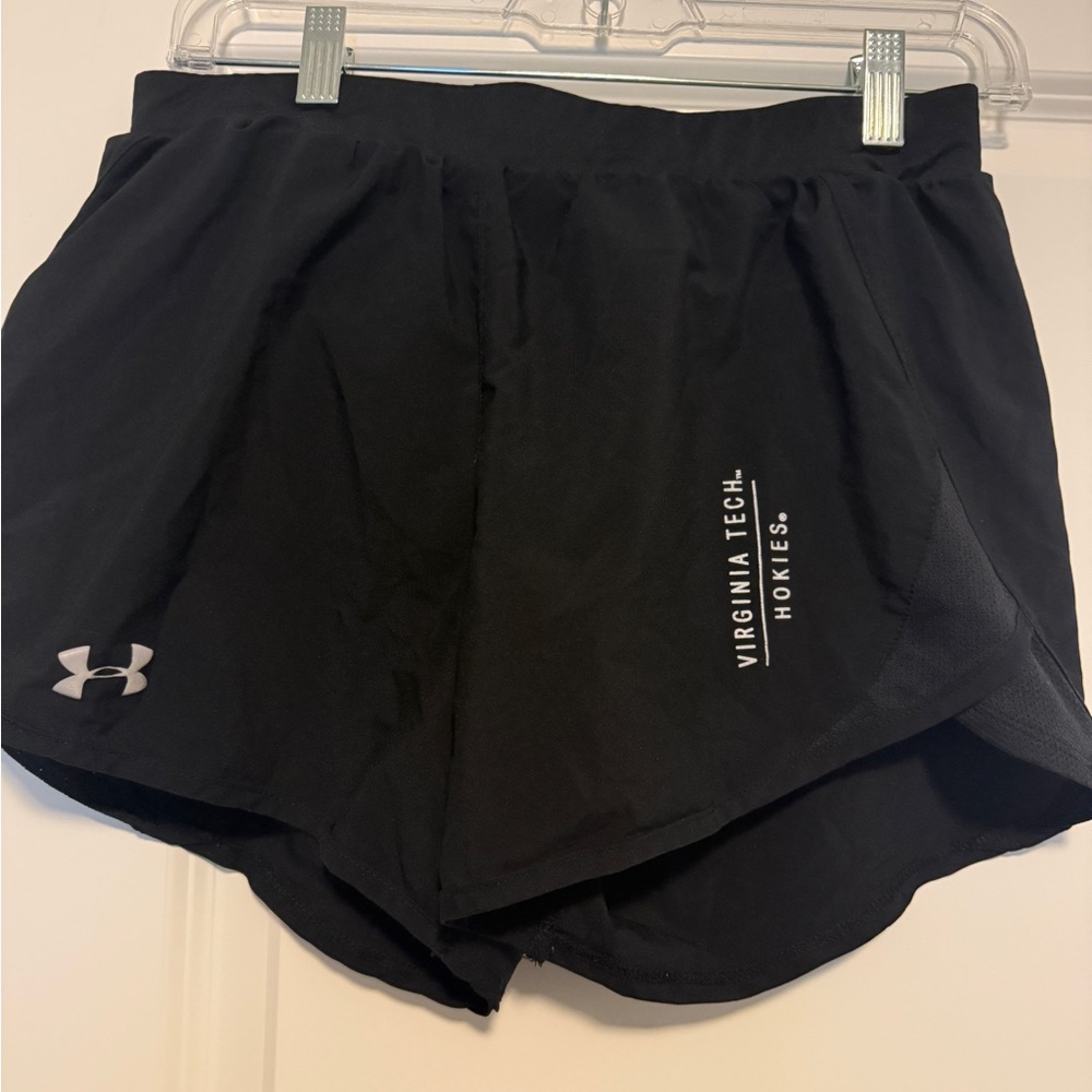 Virginia Tech Under Armour Women's Black Athletic Shorts